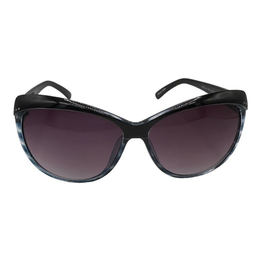 Oversized blue & black sunglasses